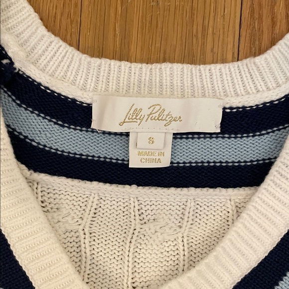 Lilly Pulitzer Brockton cotton sweater size small EUC - Picture 3 of 5